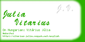 julia vitarius business card